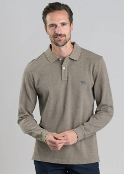 Gunn Long Sleeved Polo - Latte