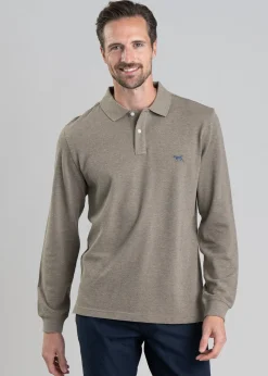 Gunn Long Sleeved Polo - Latte