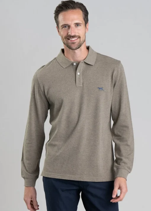 Gunn Long Sleeved Polo - Latte