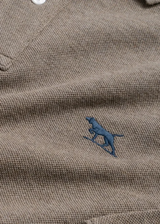 Gunn Long Sleeved Polo - Latte