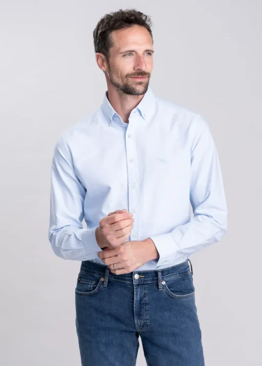 Gunn Oxford Shirt - Powder Blue