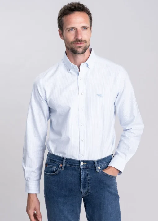 Gunn Oxford Striped Shirt - Capri