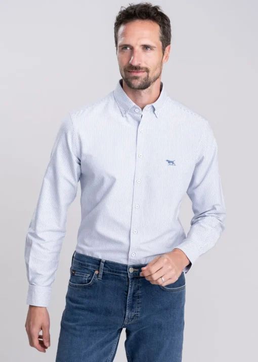Gunn Oxford Striped Shirt - Horizon