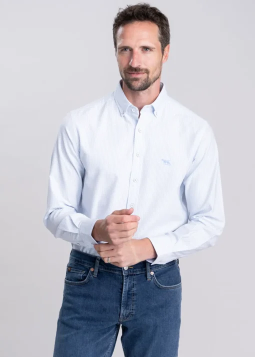 Gunn Oxford Striped Shirt - Capri