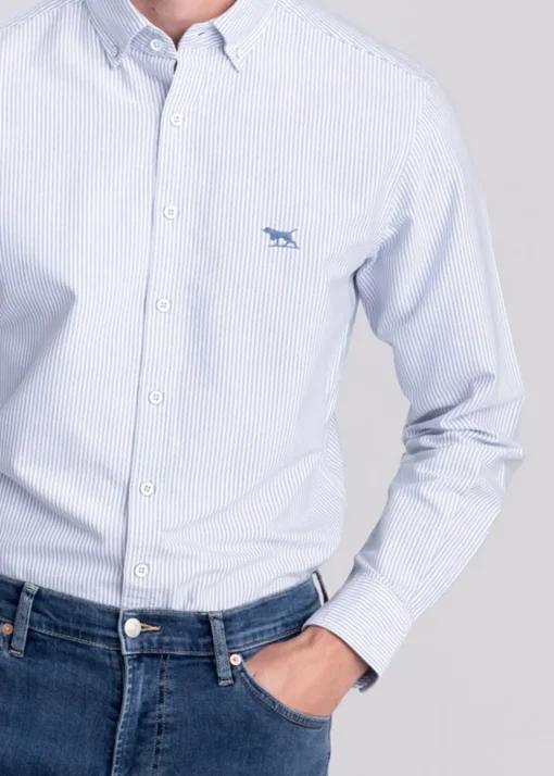 Gunn Oxford Striped Shirt - Horizon