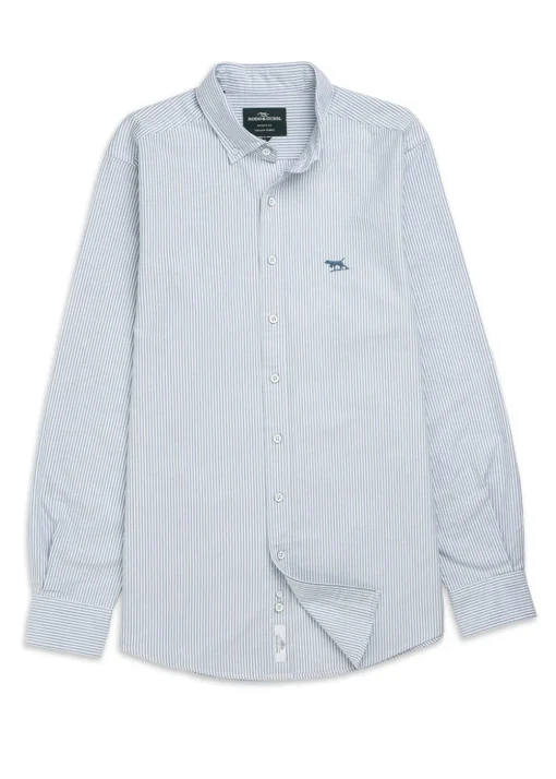 Gunn Oxford Striped Shirt - Horizon