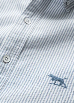 Gunn Oxford Striped Shirt - Horizon