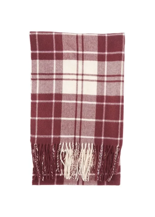 Hailes Tartan Scarf - Cabernet