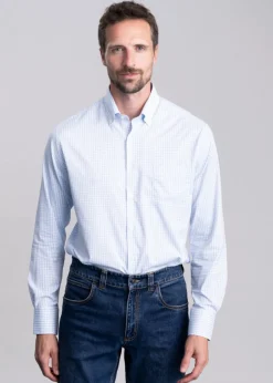 Hanford Performance Twill Shirt - Cottage Blue