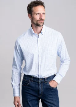 Hanford Performance Twill Shirt - Cottage Blue