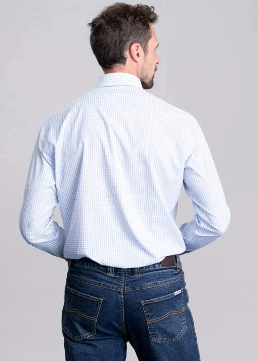 Hanford Performance Twill Shirt - Cottage Blue