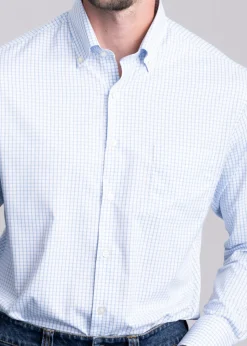 Hanford Performance Twill Shirt - Cottage Blue