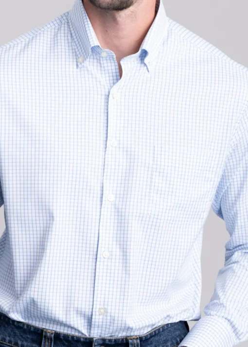 Hanford Performance Twill Shirt - Cottage Blue
