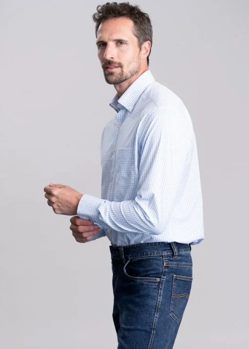 Hanford Performance Twill Shirt - Cottage Blue