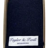 Harris Tweed Pocket Square - Navy