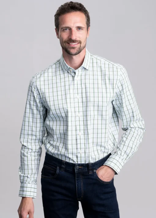Hebden Classic Shirt - Green and Blue