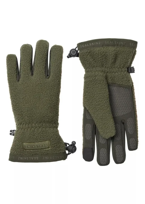 Hoveton Waterproof Sherpa Fleece Glove - Olive