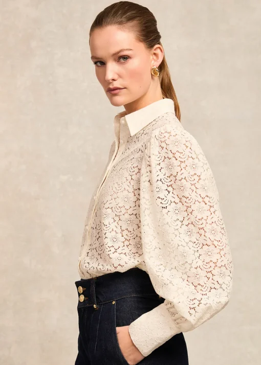 Iona Lace Shirt - Ivory