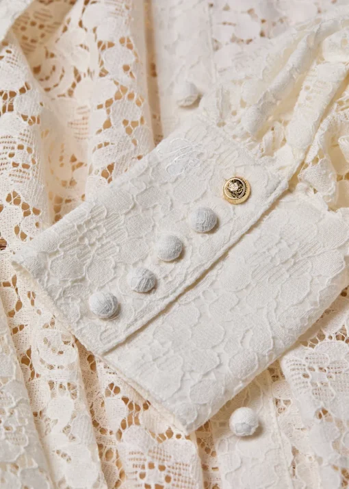Iona Lace Shirt - Ivory