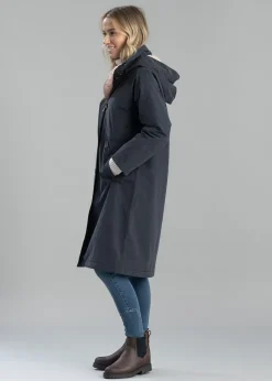 Iris Waterproof Jacket - Dark Navy, Light Sand and Military Brown