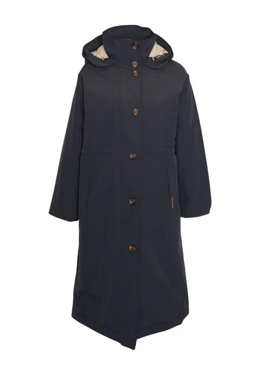 Iris Waterproof Jacket - Dark Navy, Light Sand and Military Brown
