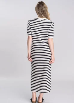 Isla Knitted Midi Dress - Multi Stripe