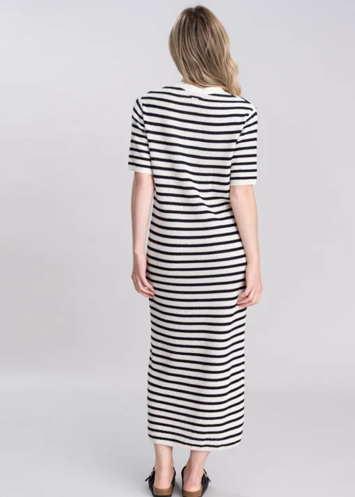 Isla Knitted Midi Dress - Multi Stripe