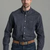 Jaspe Tattersall Shirt - Persian Blue