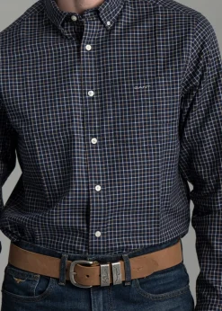 Jaspe Tattersall Shirt - Persian Blue