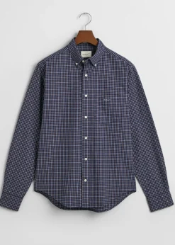 Jaspe Tattersall Shirt - Persian Blue