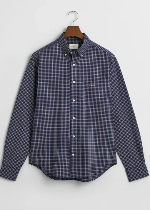 Jaspe Tattersall Shirt - Persian Blue