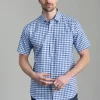Jasper Short Sleeve Oxford Shirt - Sky