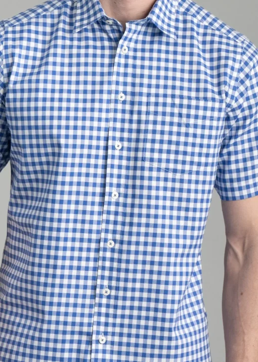 Jasper Short Sleeve Oxford Shirt - Sky