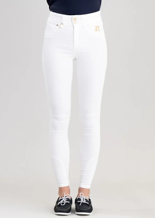 Jodhpur Jeans - White