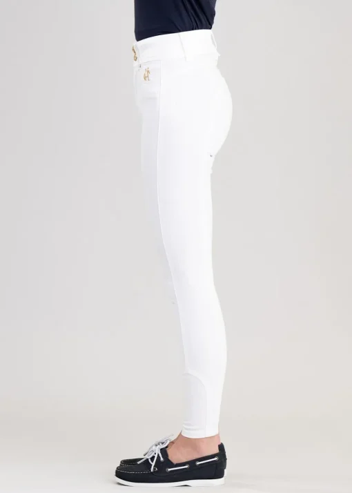 Jodhpur Jeans - White