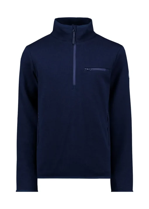 Jonte T-Neck Windproof Sweater - Navy