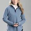 Judit Hood Windproof Sweater - Dove Blue