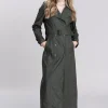 Kendal Waterproof Trench Coat - Full Length - Evergreen