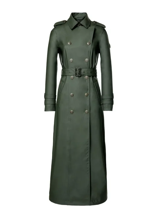 Kendal Waterproof Trench Coat - Full Length - Evergreen