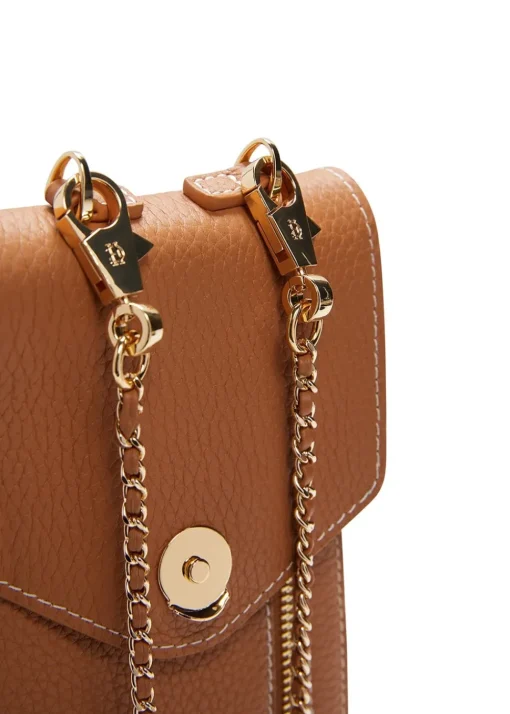 Knightsbridge Phone Pouch - Tan Gold