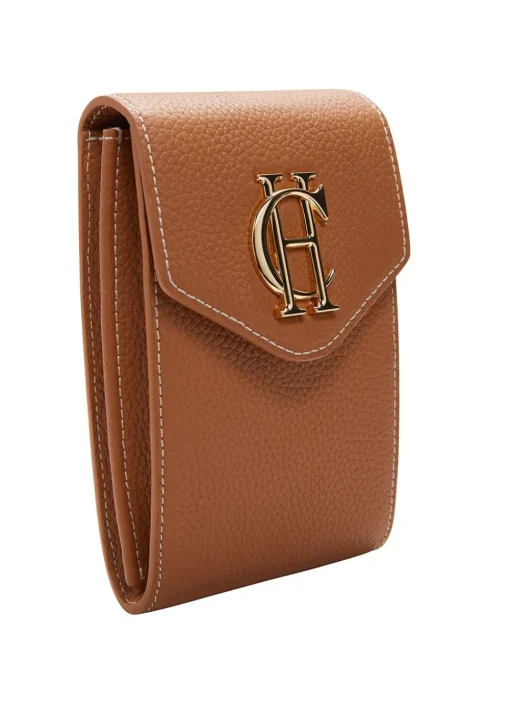 Knightsbridge Phone Pouch - Tan Gold