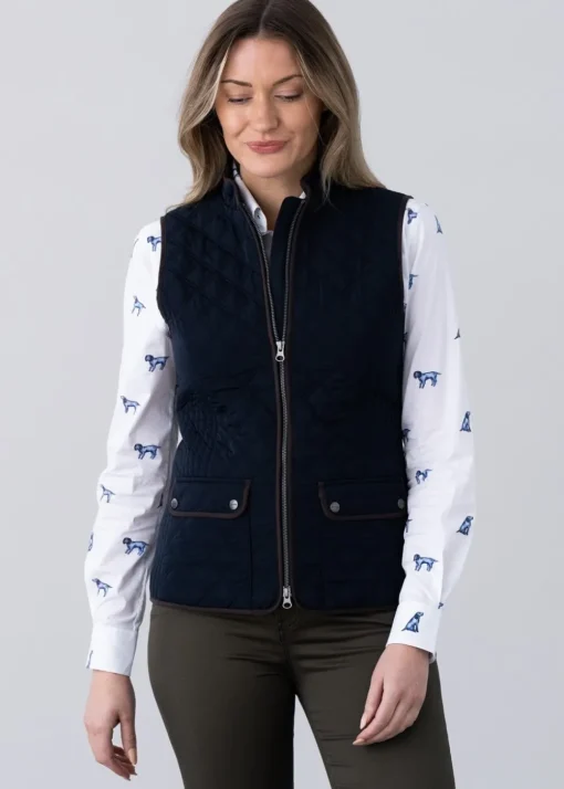 Ladies Quilted Gilet - Midnight