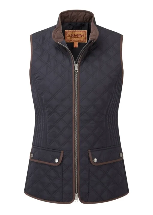 Ladies Quilted Gilet - Midnight