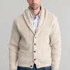 Lambswool Windsor Shawl Jacket - Linen