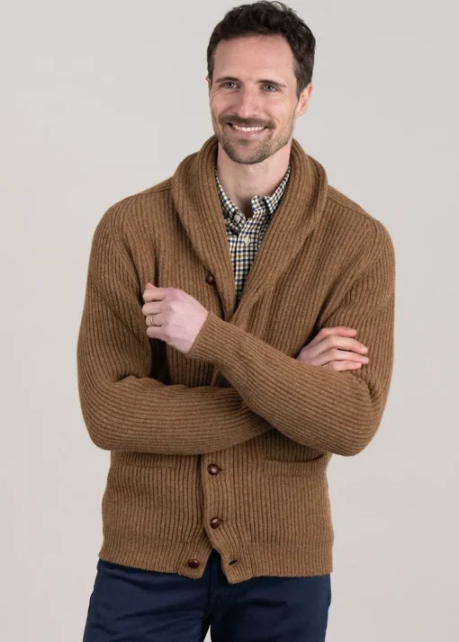 Lambswool Windsor Shawl Jacket - Driftwood