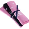 Large Spotted Handkerchief (3 Pack Tied) - Pink and Navy Spots