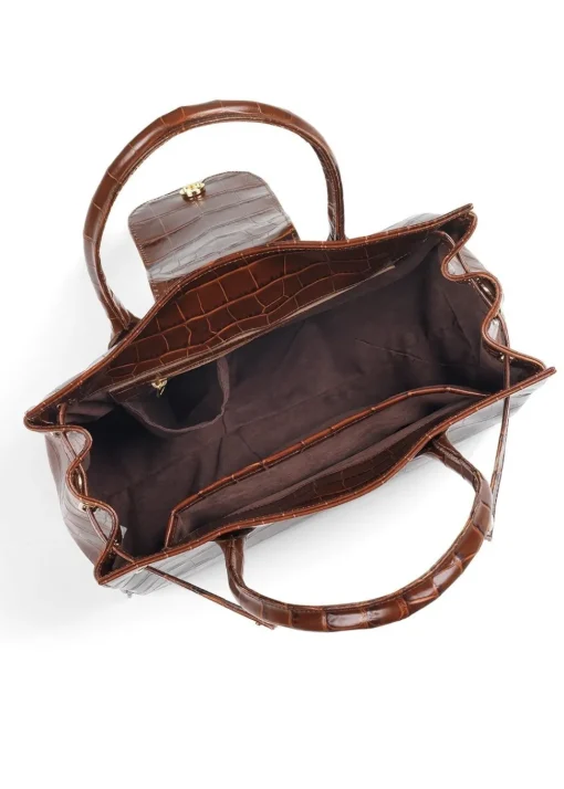 Leather Windsor Handbag - Conker