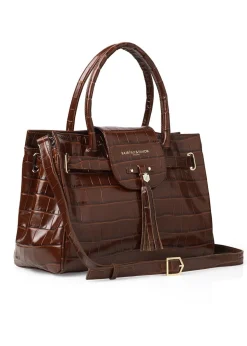 Leather Windsor Handbag - Conker
