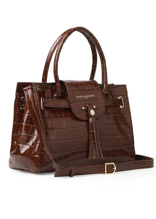 Leather Windsor Handbag - Conker