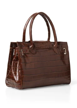 Leather Windsor Handbag - Conker
